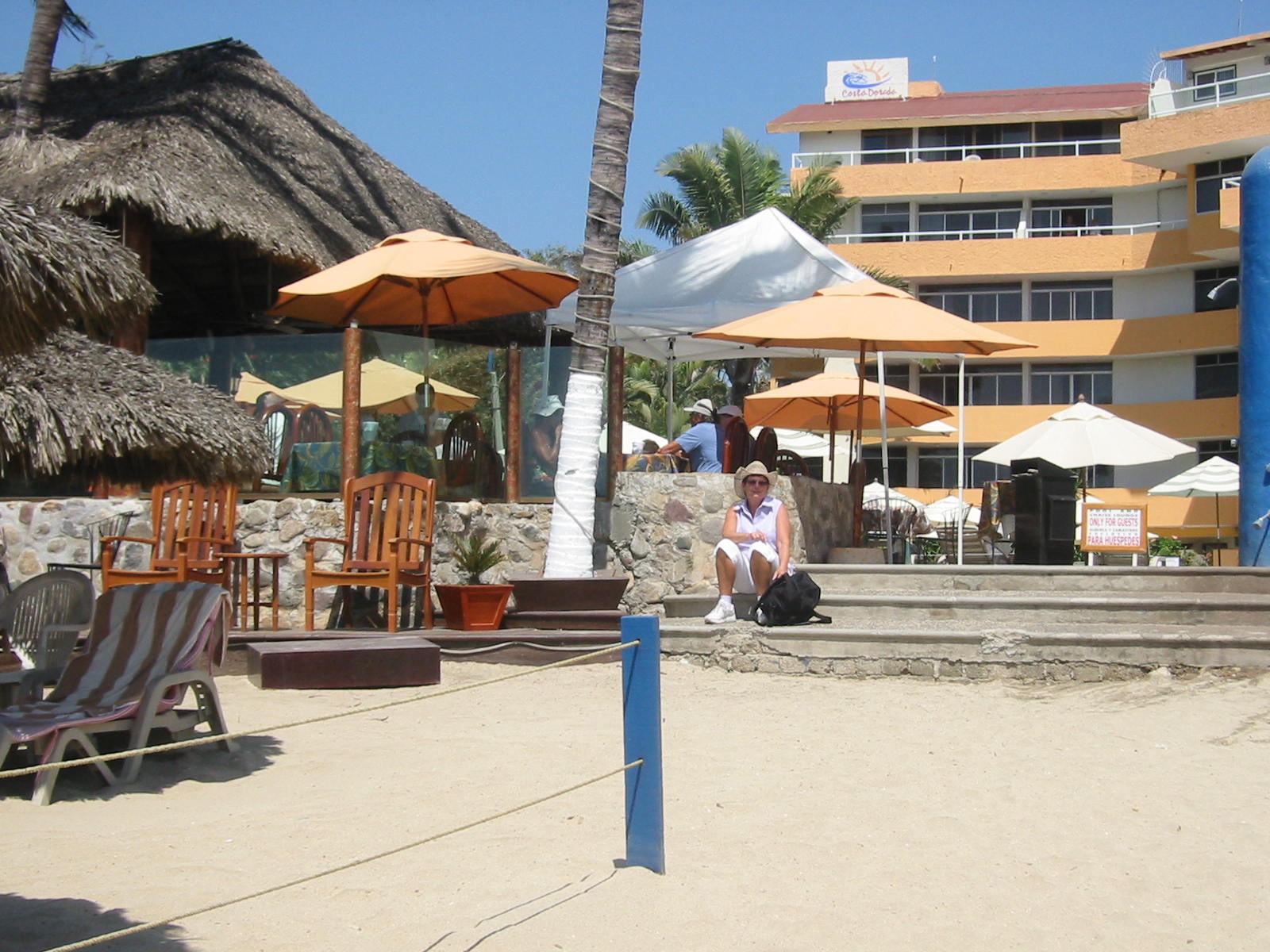 Bucerias - a bar along the beach